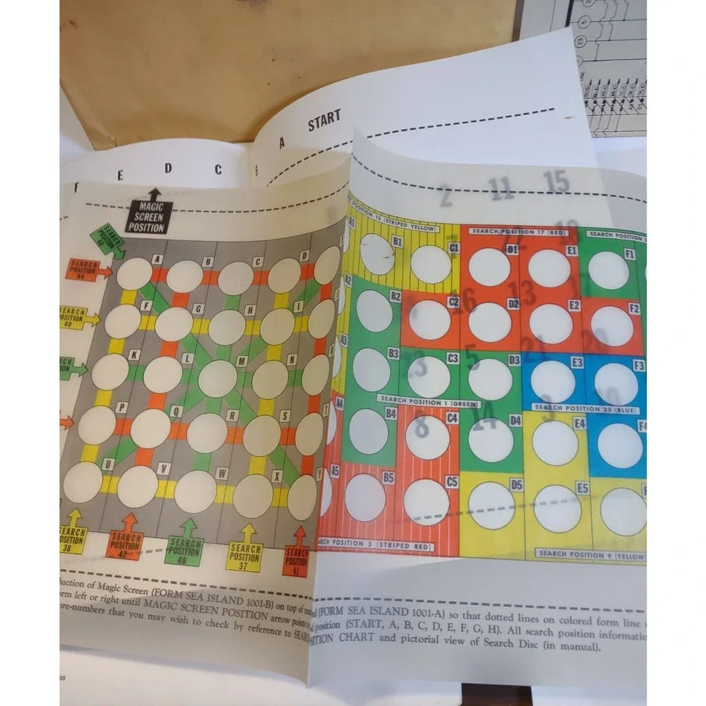 Sea Island Bingo Pinball Game Manual Schematic Magic Screen Paperwork Lot Bally